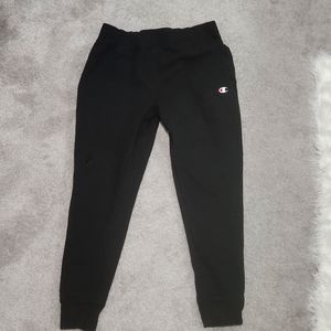 Mens champion black sweatpants reverse weave
